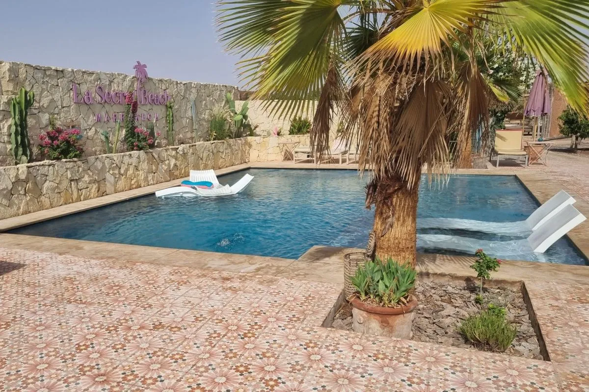 Bali Pool, piscine calme et chauffée à La Secret Beach Marrakech